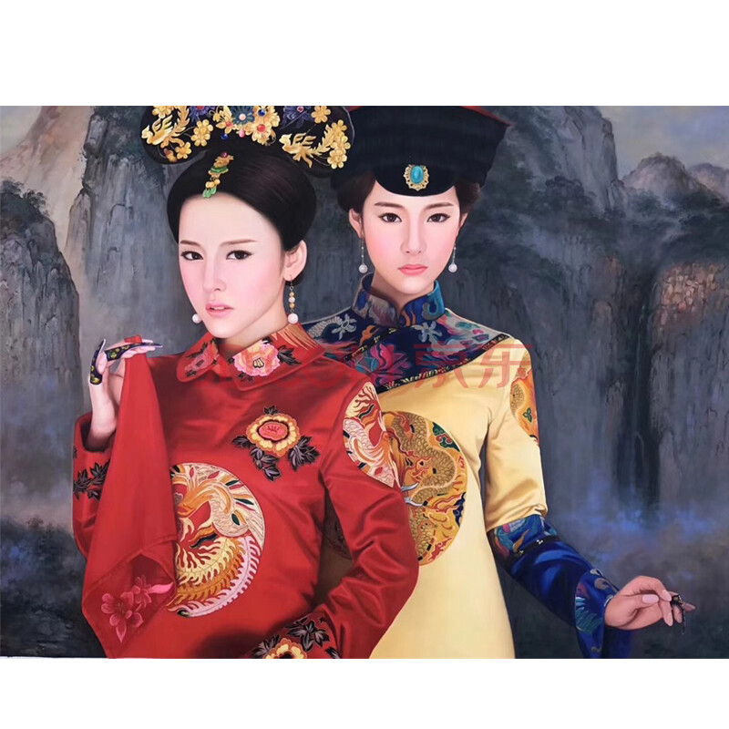 张嘉应《似水年华》大尺寸 布面油画收藏珍品