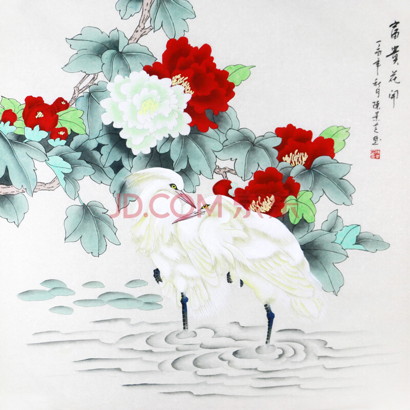 《富贵花开》陈景芝 工笔画画家,牡丹阁画院院长,山东