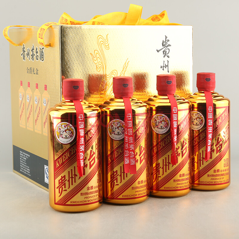 金爵礼盒茅台酒 2016年 53度 500ml 1盒4瓶【73】(名酒)