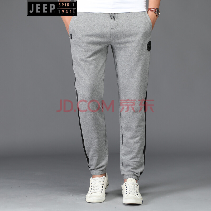 JEEP/¼ªÆÕ ÐÝÏÐÎÀ¿ãÄÐֱͲ2018´ºÏļ¾Ð¿îÕëÖ¯Ô˶¯¿ãÄÐÊ¿¿íËÉÄÐÐÝÏпã×Ó 6005¿î»ÒÉ« L/ÍÆ¼ö150½ïÒÔÏÂ