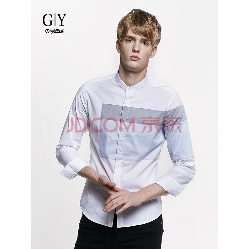 金利來GY服飾 時尚休閑襯衫 CCYC099-GE303 白色 S
