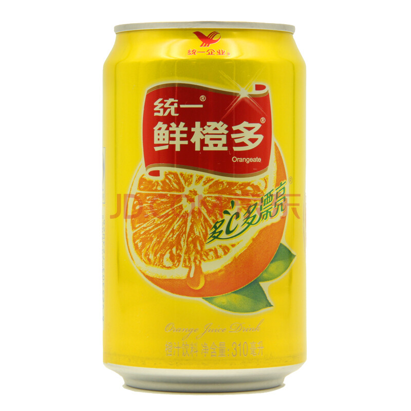 统一 鲜橙多(橙汁饮料)310ml/罐 10140