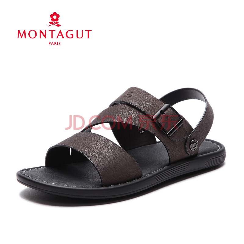 Montagut/ÃÎÌØ½¿´º¼¾Ð¿îÄÐÊ¿Á¹Ð¬´óÂë·À»¬Å£Æ¤ºñµ×ɳ̲ЬÄÐ8183 »ÒÉ« 40