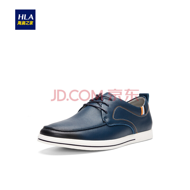 HLAº£À½Ö®¼ÒԲͷϵ´øÐÝÏÐÆ¤Ð¬2018´º¼¾ÐÂÆ·ÈáÈíÍ¸ÆøÄÐЬHSXDJ1E082A ²ØÇà84 40