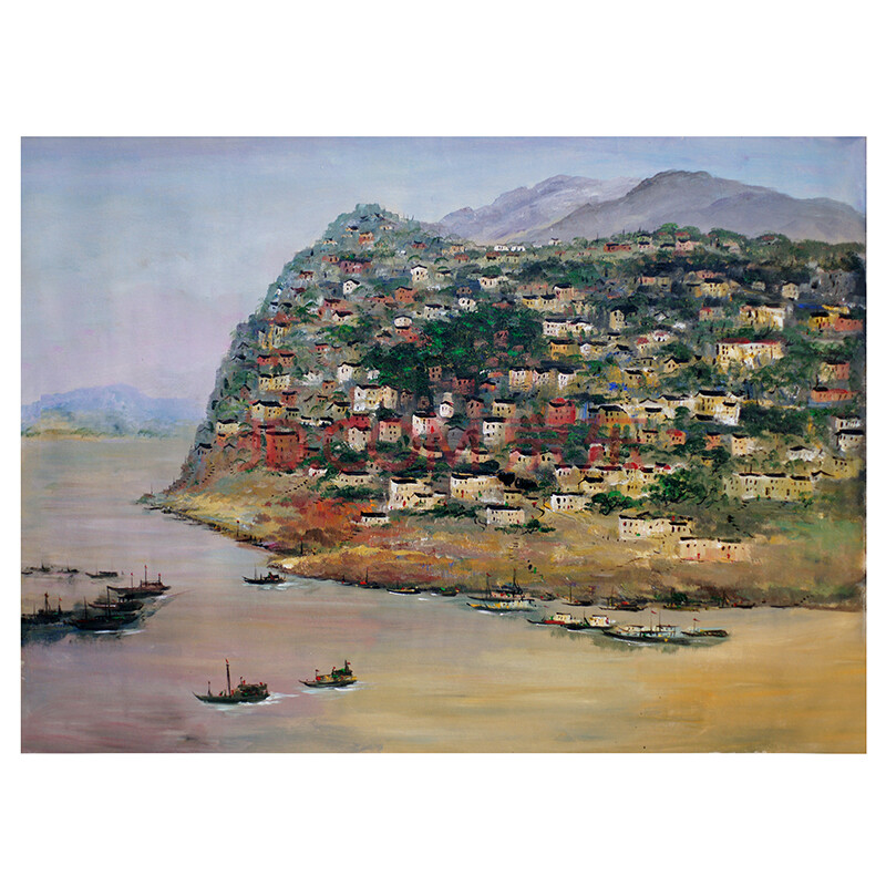 中央美院 李柏林《长江三峡》大幅油画