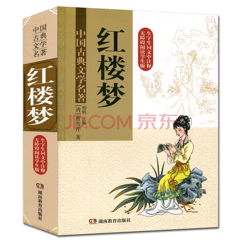 红楼梦 四大名著 中国古典文学名著 生字生词文中注释无障碍阅读学生