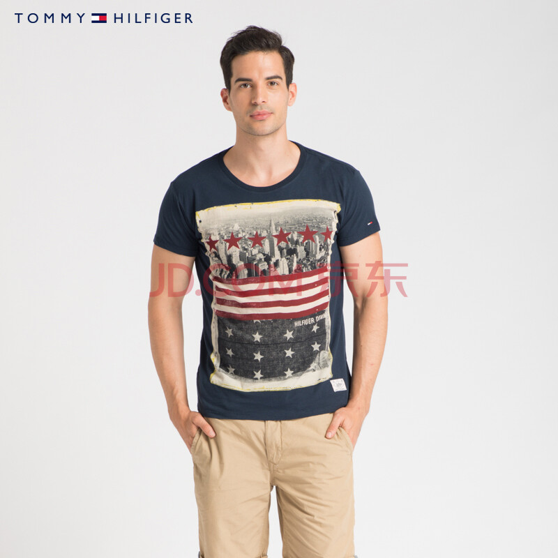 Tommy Hilfiger,tommyhilfiger背包 tommy hilfiger 复古星条旗印花经典美式短袖t恤 | 1957871675ls 002