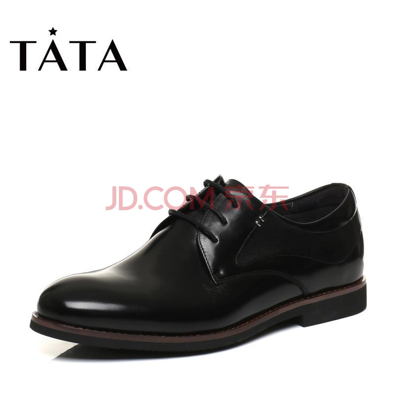 Tata/ËûËý2018´º×¨¹ñͬ¿îţƤÉÌÎñѹ»¨°ó´øÄÐÆ¤Ð¬S1552AM8 ºÚÉ« 41