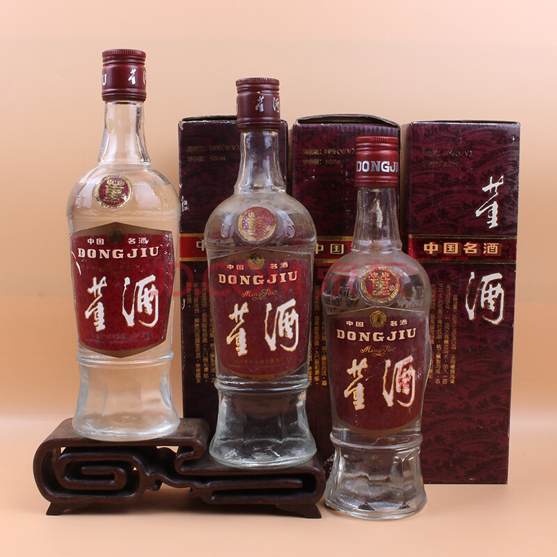 董酒(红标)1991年 59度 500ml 3瓶【58】(老酒 名酒)