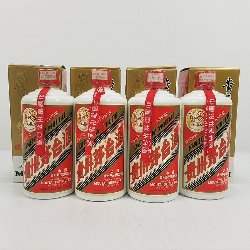 贵州茅台酒(白标)1999年 低度 500ml 4瓶