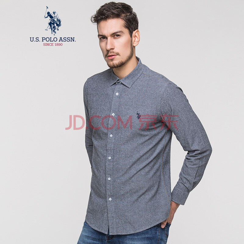 U.S. POLO ASSN.³¤Ðä³ÄÉÀ ÄÐÊ¿´¿ÃÞÐÞÉí³ÄÒ ¶àÉ«¿ÉÑ¡ÉÌÎñ´¿É«Å£½ò·Ä³ÄÉÀ Éî»ÒÉ« L