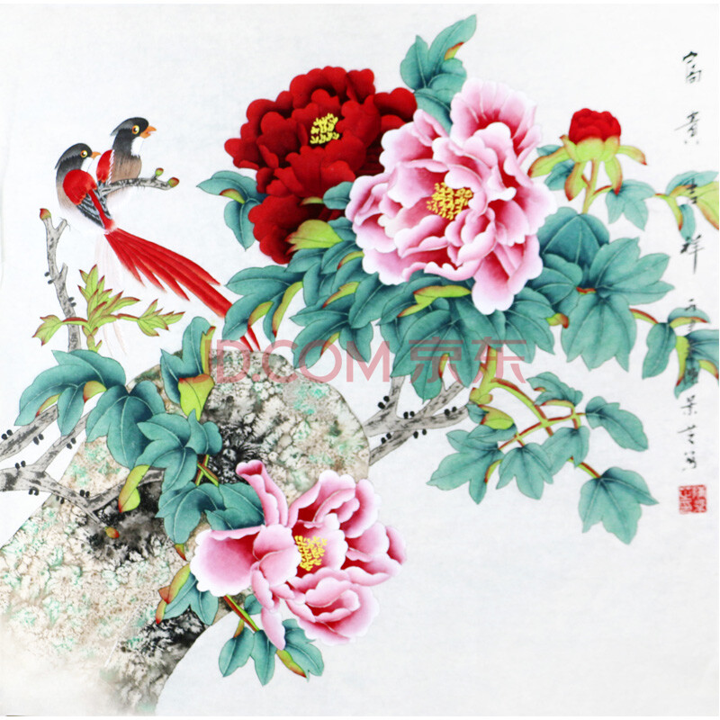 《富贵吉祥》陈景芝 工笔画画家,牡丹阁画院院长,山东