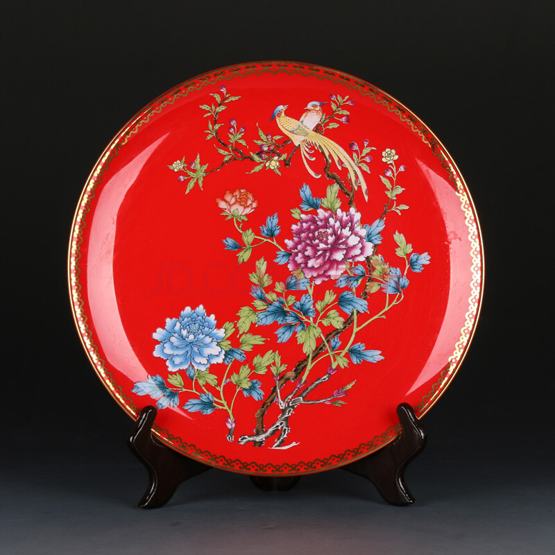 一代宗师湖南省陶瓷工艺美术大师 张震作品 幽幽花鸟情