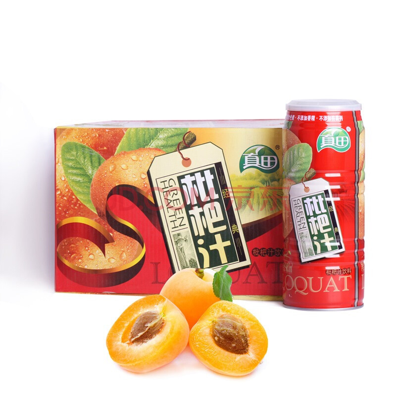 福建莆田特产真田 枇杷汁960ml*6罐枇杷果汁饮料