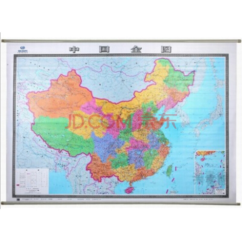 【官方直营】中国地图 中国全图挂图 2米*1.5米 比例尺1:18000000