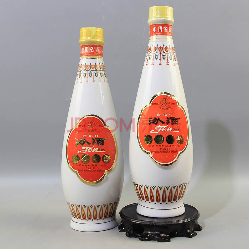 汾酒(瓷瓶)1986年 1987年 约60度 约500ml 2瓶【61】