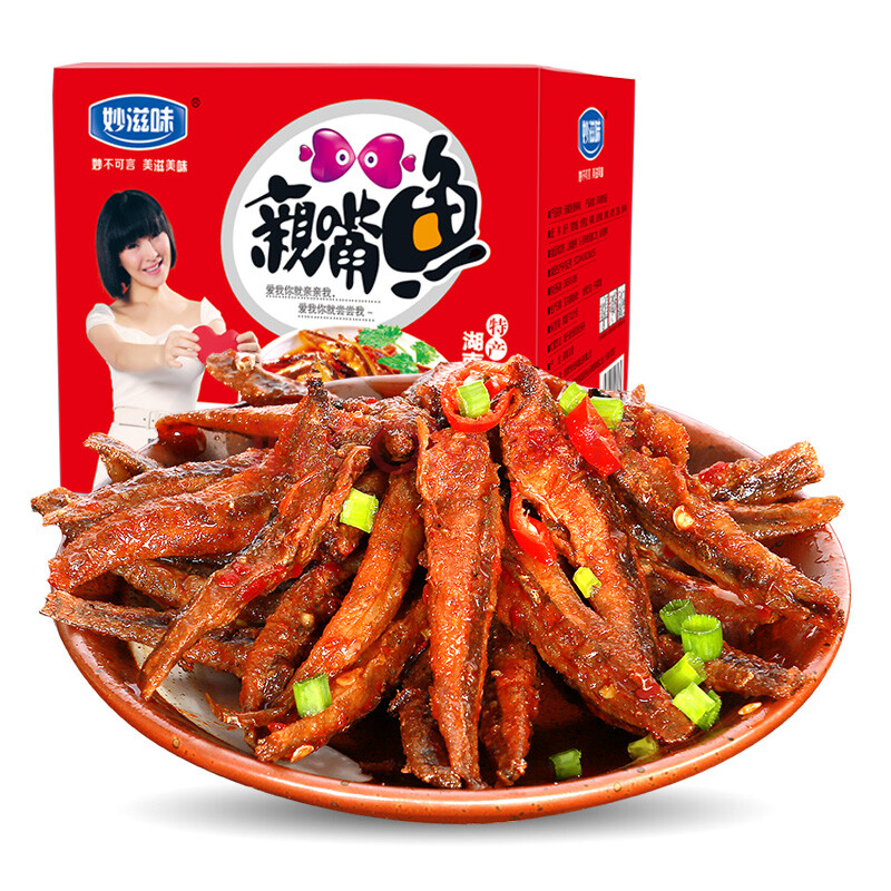 妙滋味 親嘴小魚仔干香辣零食 30包 香辣
