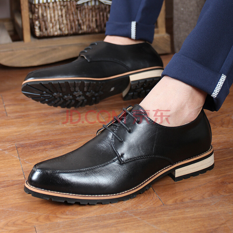 高帮皮鞋男士冬季尖头牌子品质好 新款好用
