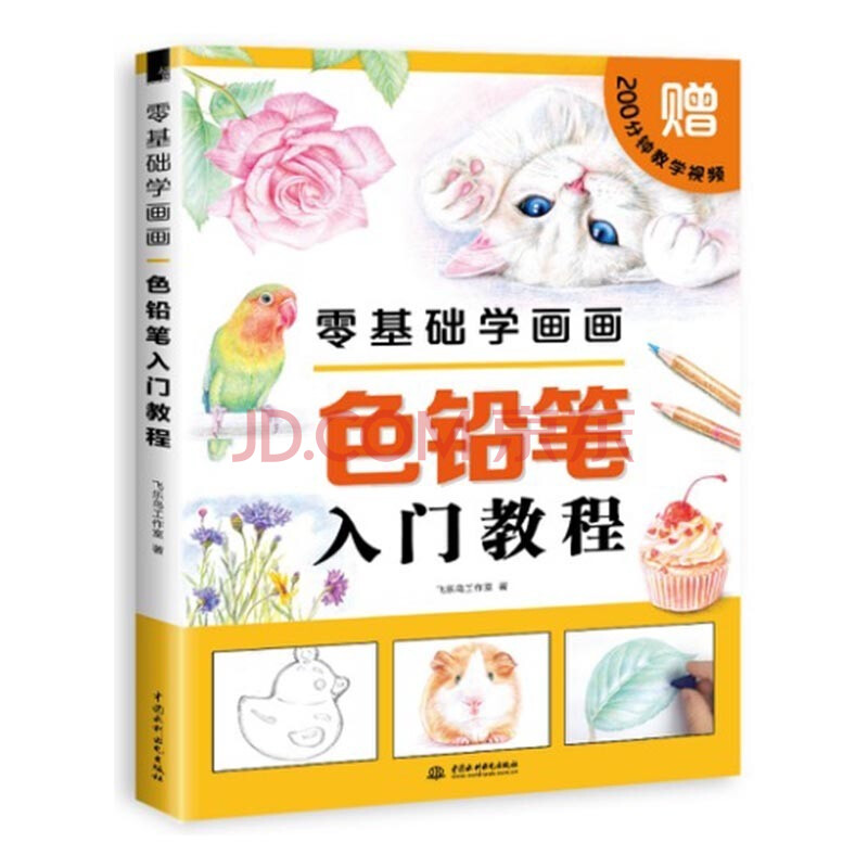 正版现货 零基础学画画 色铅笔入门教程 乐鸟色铅笔绘画彩铅画彩色
