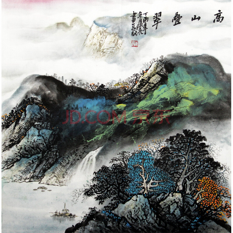 《高山叠翠 陈亮 四川省美协成都分会员,实力派画家 3809