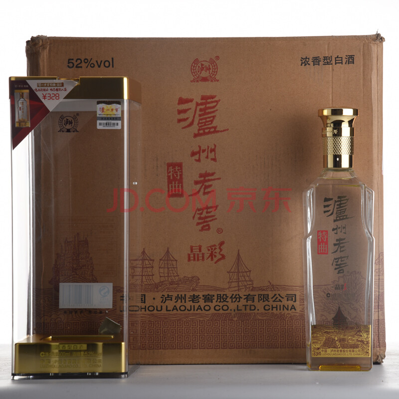 泸州老窖特曲(晶彩)2017年 52度 500ml 1箱6瓶 【61-58】(名酒 白酒)