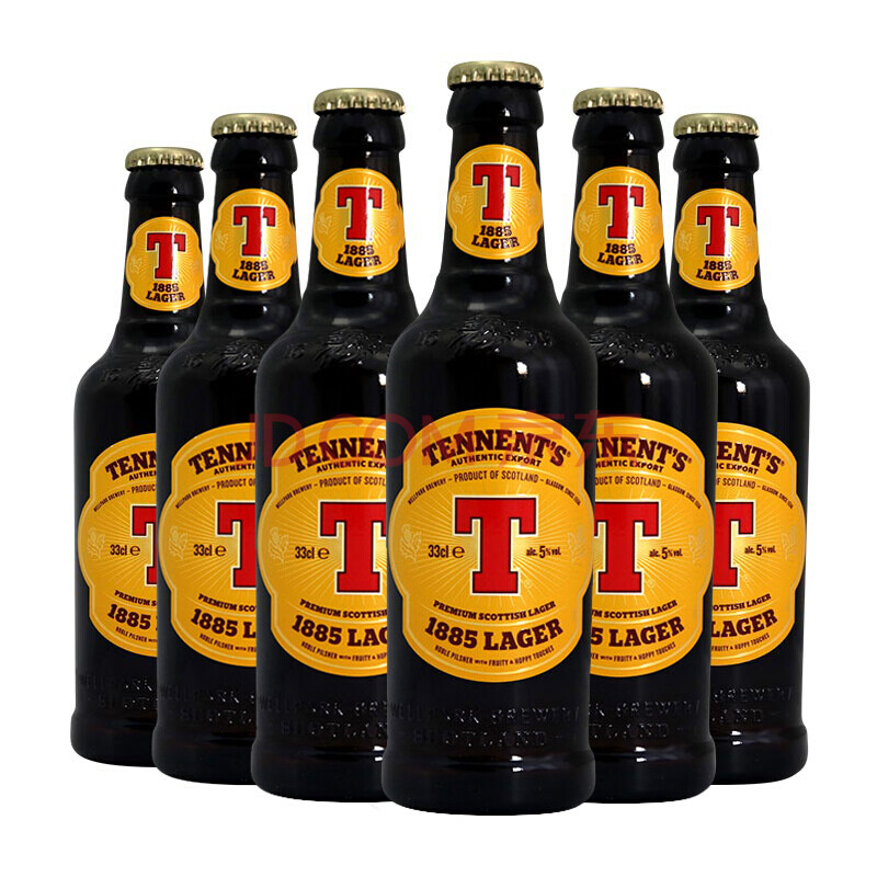 英国进口 Tennent替牌啤酒组合 瓶装330ml 6瓶