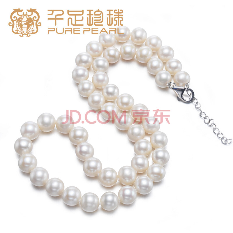 ǧ×ãÕäÖé Š¾ÑÕ ½üԲǿÁÁ9-10mmµË®ÕäÖéÏîÁ´ ¶àÉ«¿ÉÑ¡ °×É« 43cm+3cmÑÓ³¤Á´