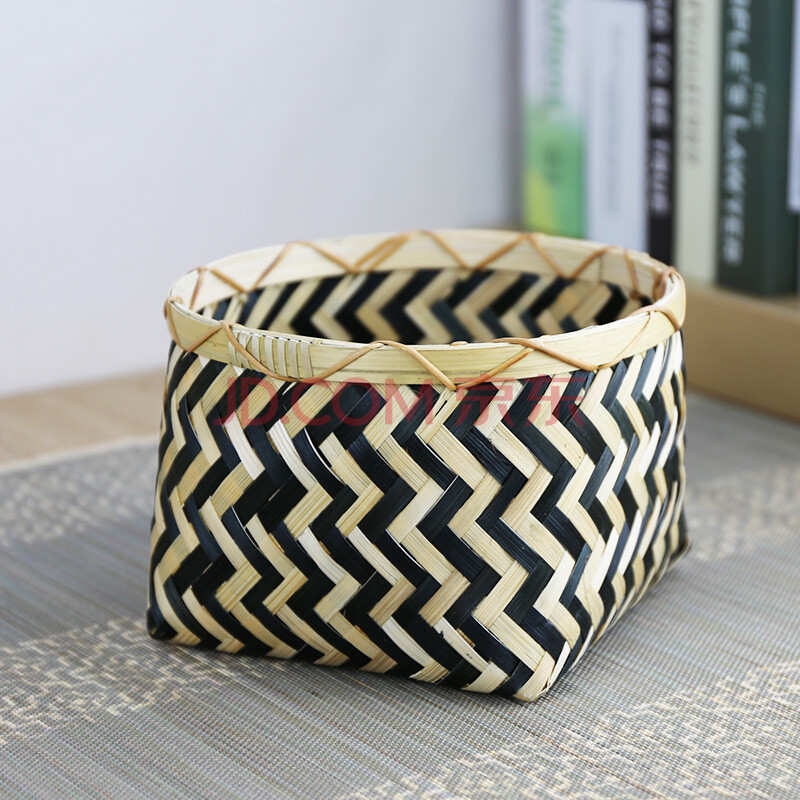 手工纸藤编织饰品盒\/收纳盒_手工小制作