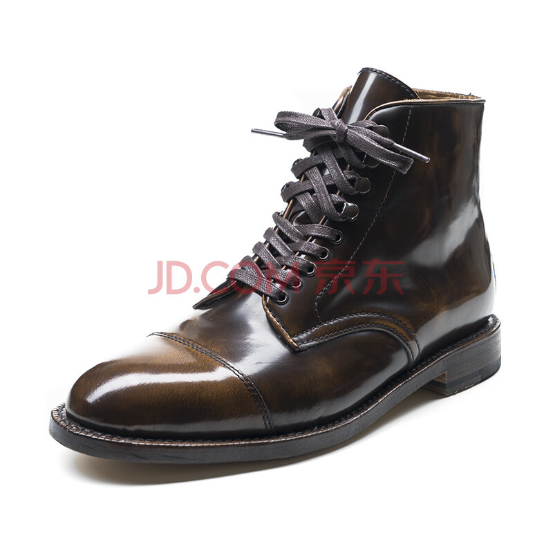 玩儿!前行吧!Country Boots 固特异复古手工休闲马丁靴男真皮靴 开边珠—酒红(389#) 40