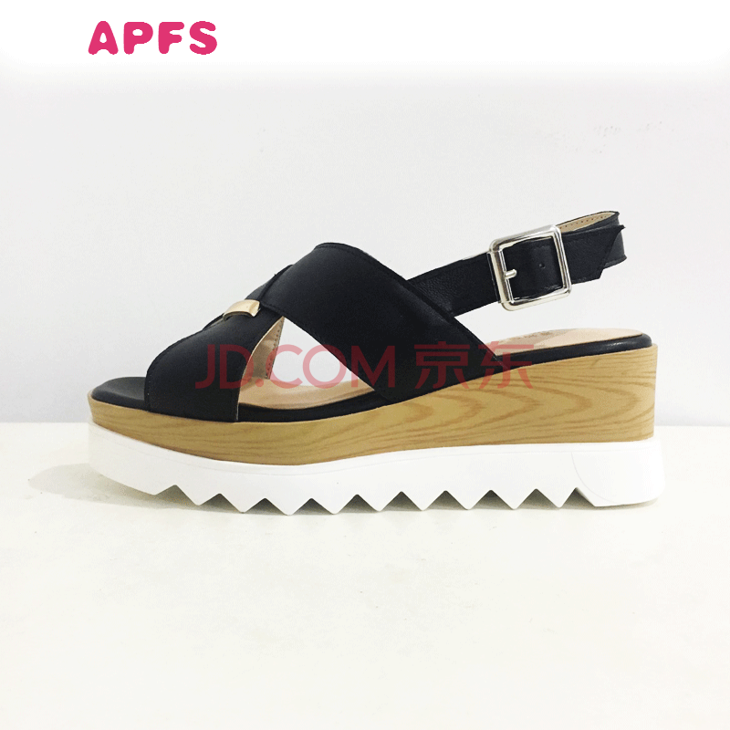 APFS·þÊÎ ËɸâЬŮ2018ÏÄпîÕæÆ¤Óã×ìЬ·À¸ú°ëÍÏЬ·Àˮ̨°Ù´îºñµ×Á¹Ð¬ ºÚÉ« 36