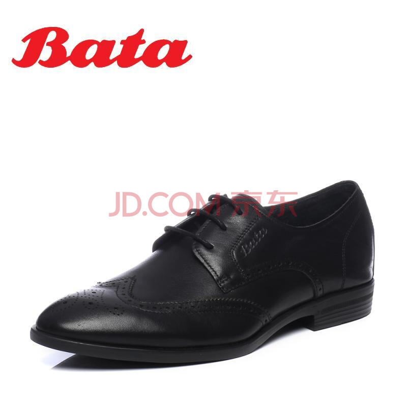 Bata/°Î¼Ñ2018ÏÄÐÂÆ·×¨¹ñͬ¿îÓ¢Â×·çÕýװţƤ¸ïÄе¥Ð¬88Y03BM8 ºÚÉ« 42