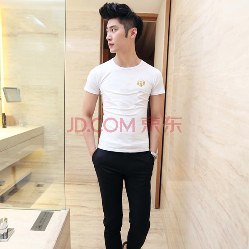 夏装休闲<em>潮男</em>韩版修身<em>短裤</em>男士<em>7分裤</em>男七分中