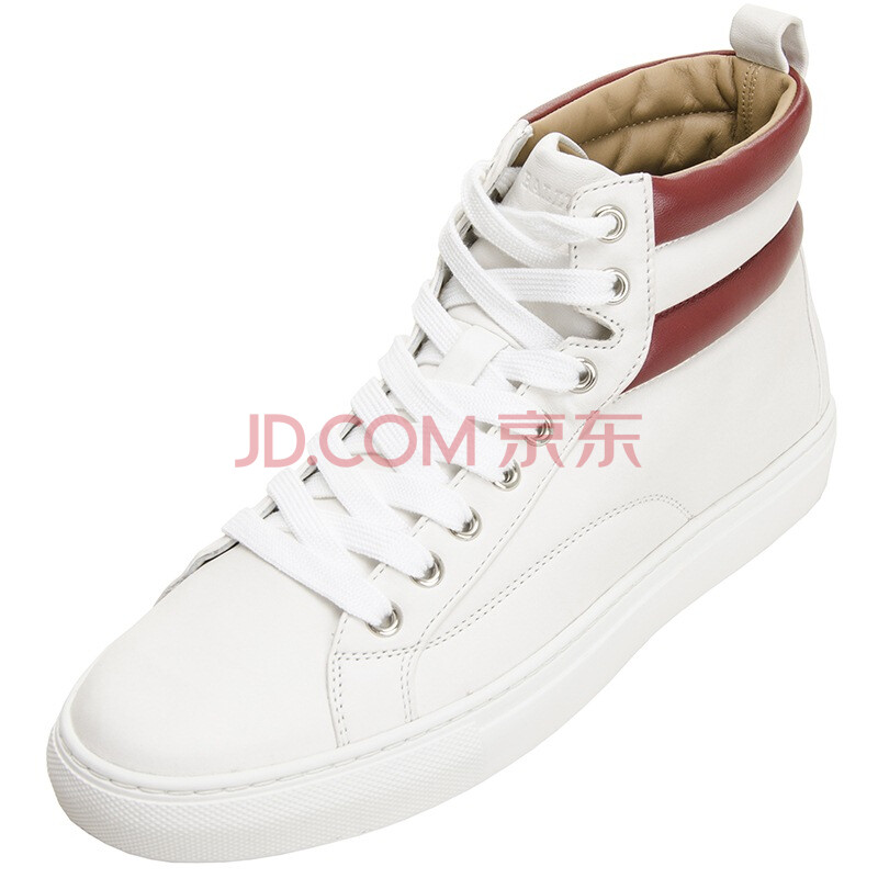 bally 巴利 男士白色羊皮高帮休闲鞋 heaven 207 9/43码