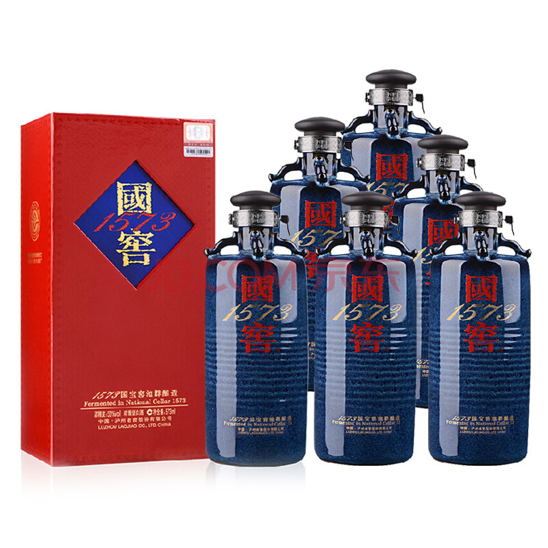 ãòÖÝÀÏ½Ñ Å¨ÏãÐÍ°×¾Æ ¹ú½Ñ1573À¶»¨ÓÔ2012Äê50¶È573ml*6Æ¿