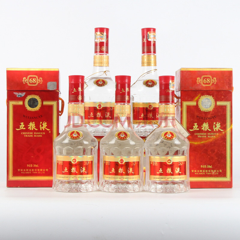 五粮液 2007年 68度500ml 五瓶(28)