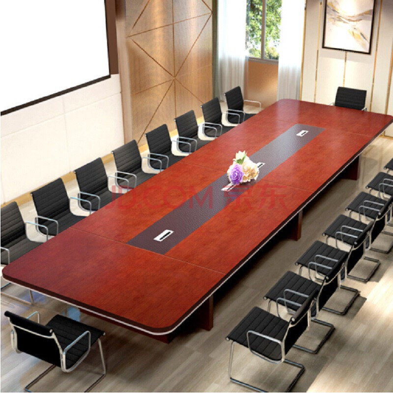 zifu梓弗办公家具板式大型会议桌长桌圆角开会办公桌长方形公司会议室