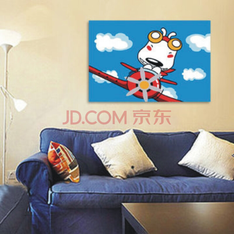 数字油画 客厅风景 儿童益智卡通动画 手绘装饰挂画 儿童礼物20*30