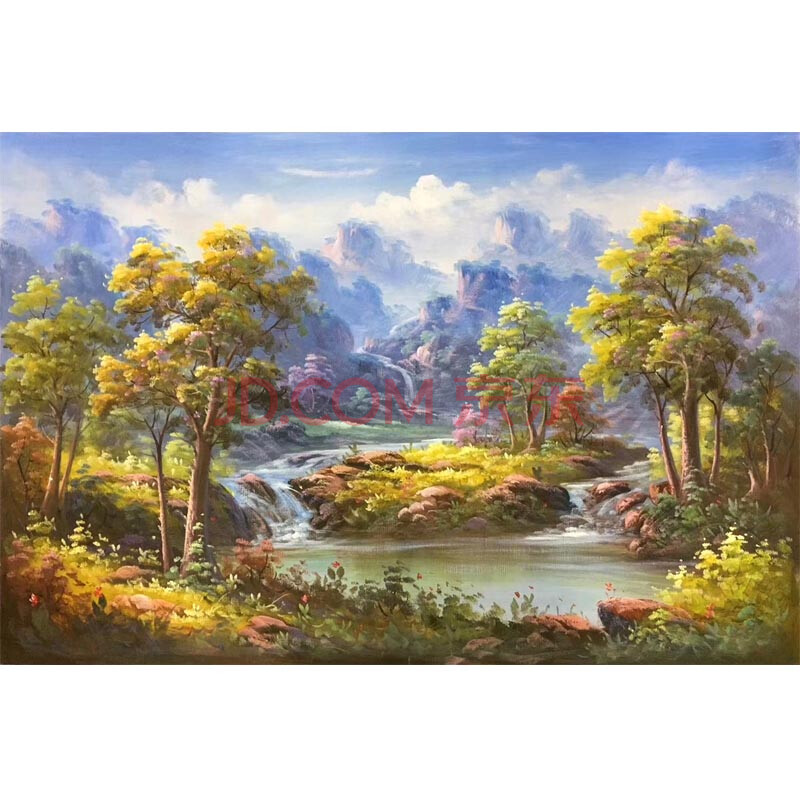 刘欣《源远流长》布面油画