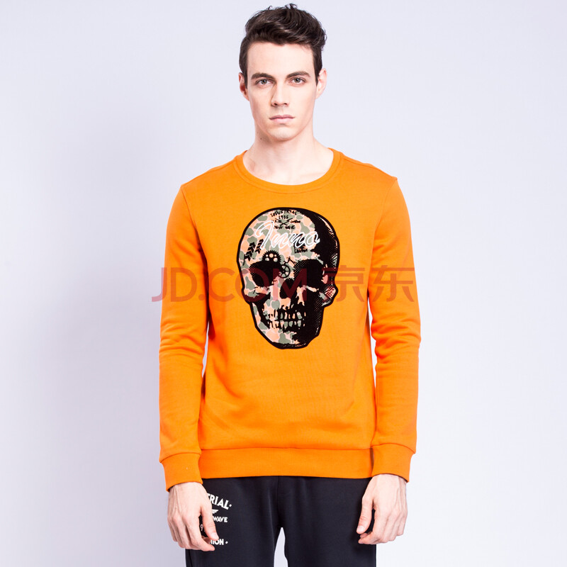 innofashion尚 2015年秋季新款男子套头卫衣 351530222 柳红橙 xl