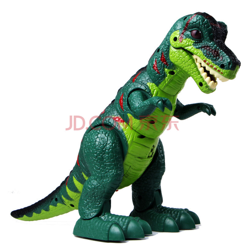 活石 电动恐龙玩具仿真模型带声光会走路的恐龙电动玩具 电动霸王龙