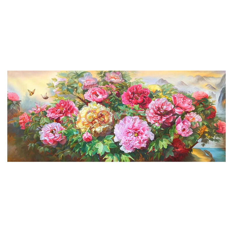黄欣雨《牡丹花》 布面油画