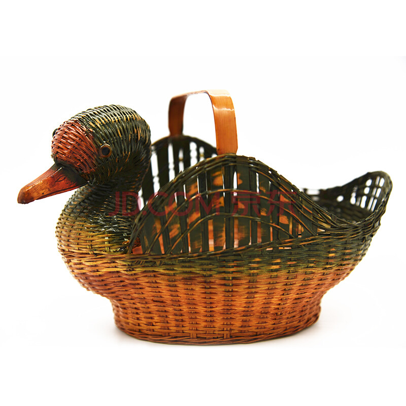 嵊州非遗文化竹制品《竹编鹅篮 》纯手工作品
