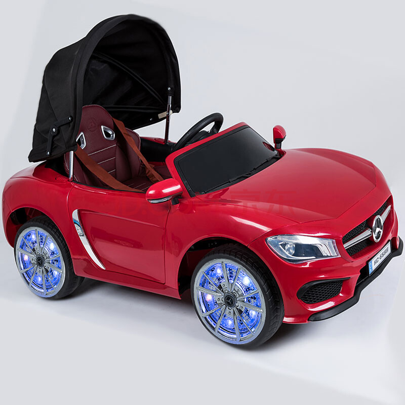 奔驰儿童电动车四轮双驱带遥控玩具汽车男女宝宝可坐带摇摆婴儿车敞篷
