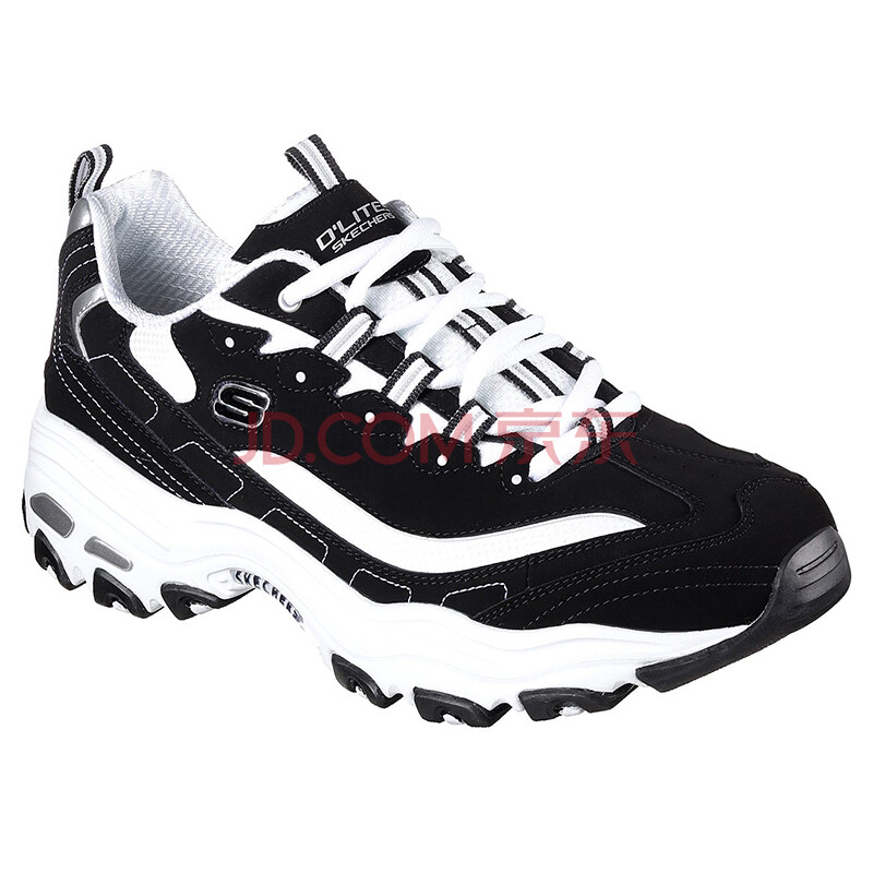 È«Çò¹º ˹¿ÆæÐÜèЬºÚ°×ÅäµÍ°ïÄÐЬºñµ×ÇáÖÊÀϵùЬSKECHERS D'LITES 52675 îһݰüÓÊ Black/White£¨²Ö£© 8/41