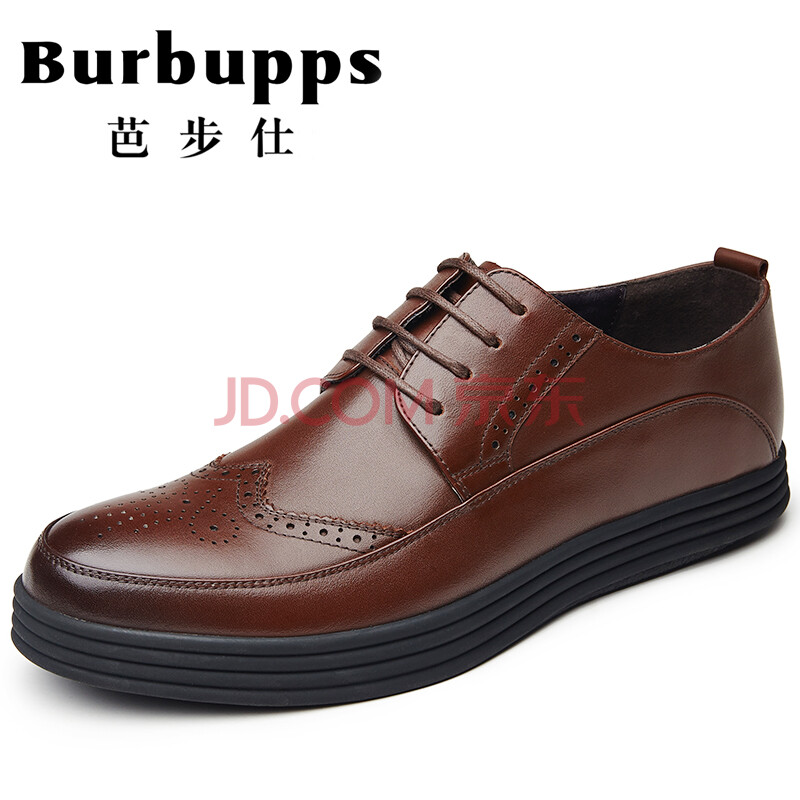 °Å²½ÊËBurbuppps ÄÐЬÏļ¾ÊÖ¹¤¶¨ÖÆÉÌÎñƤЬÄÐÓ¢Â×Õý×°Ïļ¾ïοճ±ÐÝÏÐЬԲͷЬ×Ó ×ØÉ«-±ê×¼Âë 42