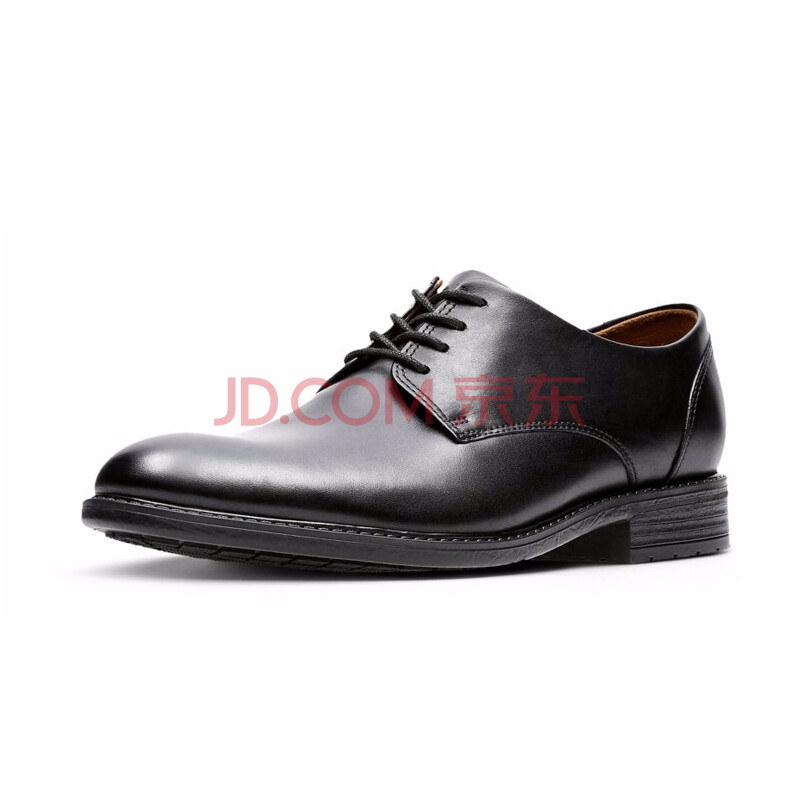 全球購 Clarks其樂時尚英倫商務正裝皮鞋低幫男鞋Truxton Plain Black Leather 45