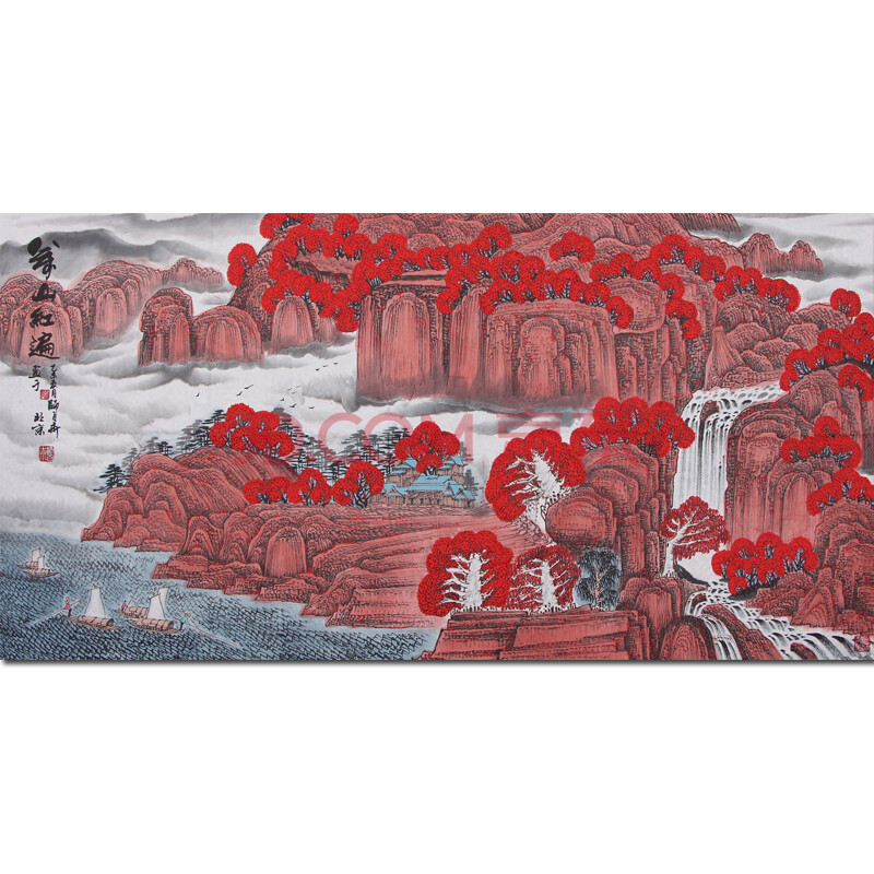 国宾礼级画家 国家一级美术师 师百卉《万山红遍》