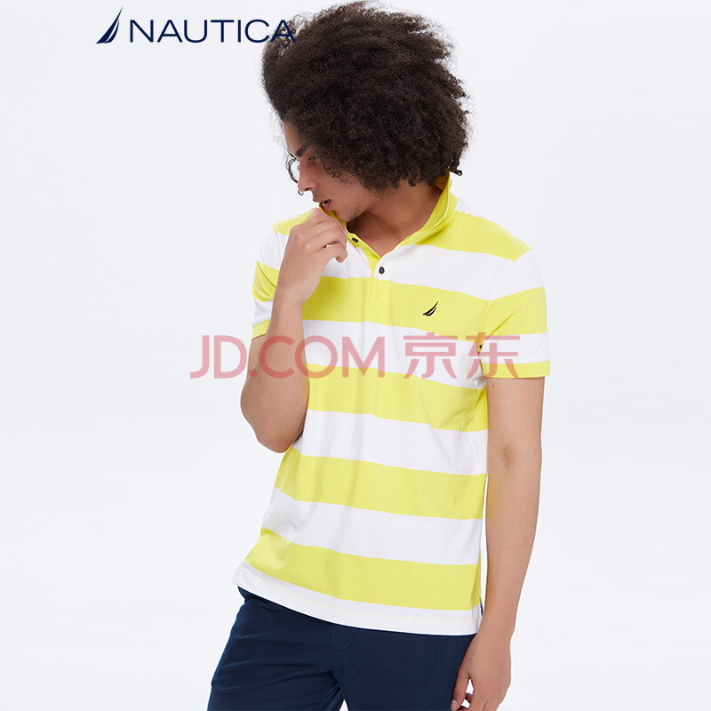 ¡¾×¨Çø2Ãâ1¡¿ÅµµÛ¿¨ NAUTICA ÄÐÊ¿ 18ÄêÐÂ¿î ¶ÌÐäÌõÎÆPOOÉÀ KM8114 £¨¶àÉ«¿ÉÑ¡£© »ÆÉ«7BZ S