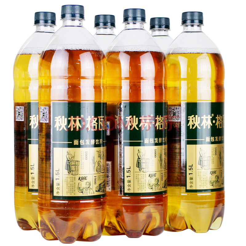 秋林 格瓦斯饮料1.5l*6瓶/箱 面包发酵饮品东北哈尔滨