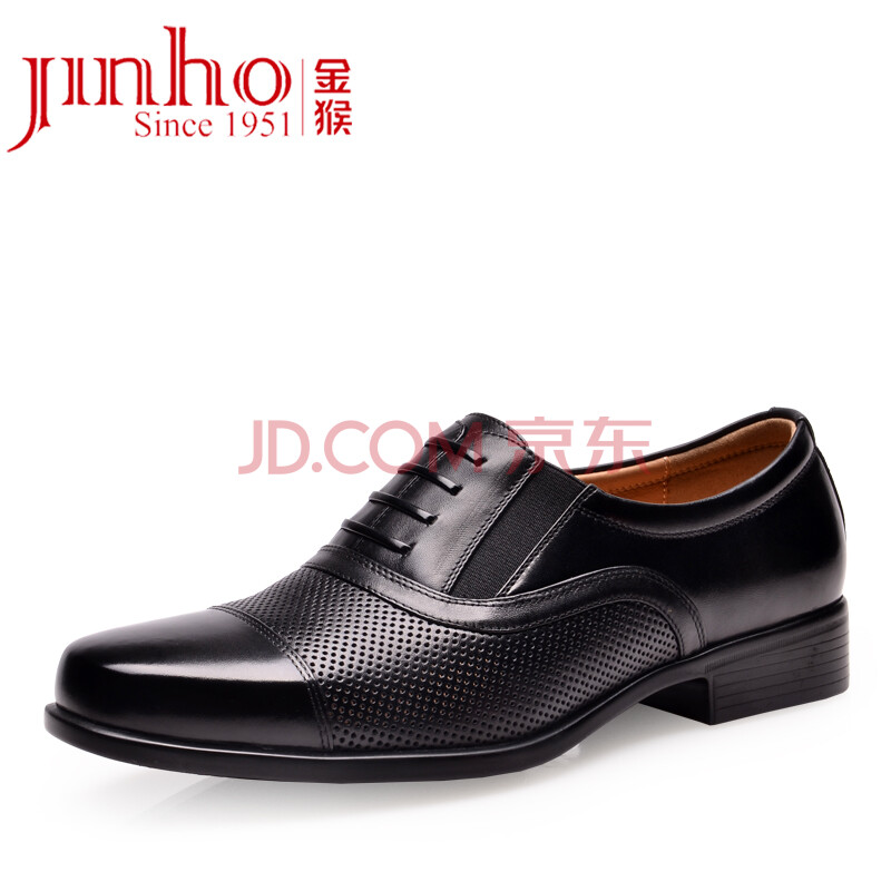½ðºï£¨JINHOU£©ÉÌÎñÕý×° Èý½ÓÍ· ïοÕţƤÄÐЬ ÉðÊ¿¼Ùϵ´øÄÐÁ¹Æ¤Ð¬ J3005A3 J3005A3ºÚÉ« 43Âë